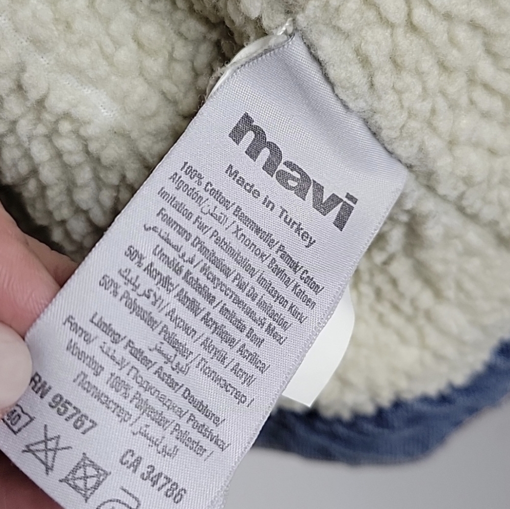 NWT Men's Mavi Denim Sherpa Jacket. $155 Retail Price - Small - Picture 11 of 13